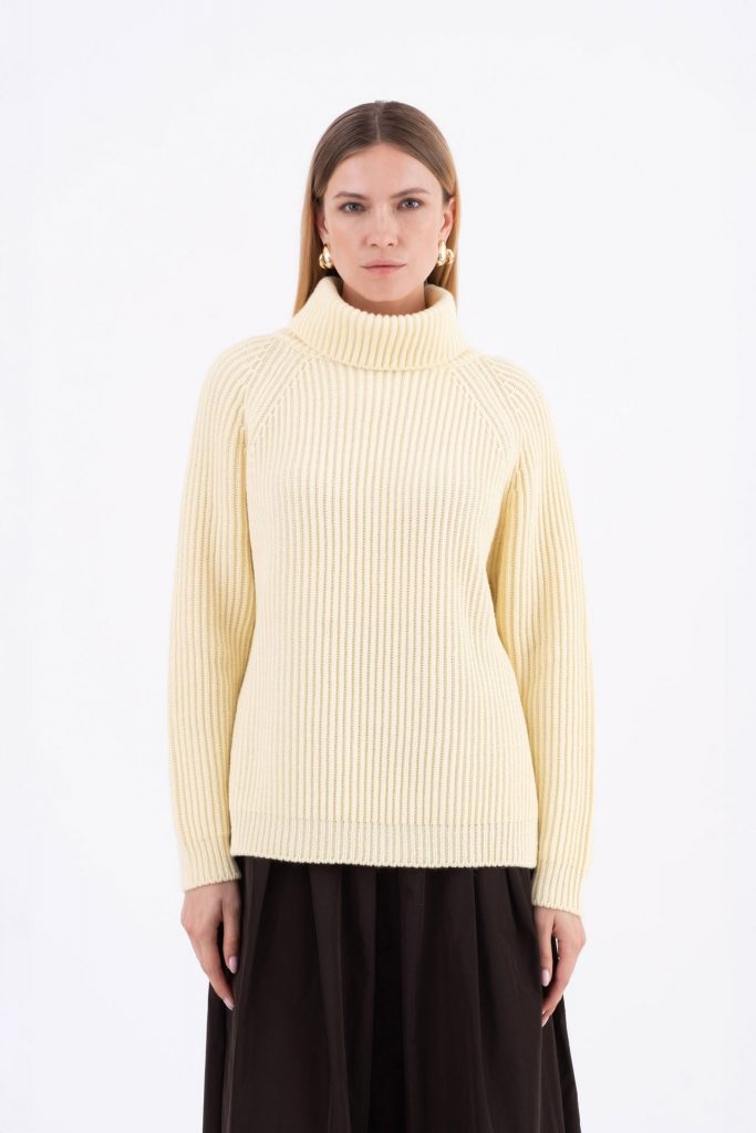 KNITWEAR VICARIO CINQUE METUNIA YELLOW — immagine principale