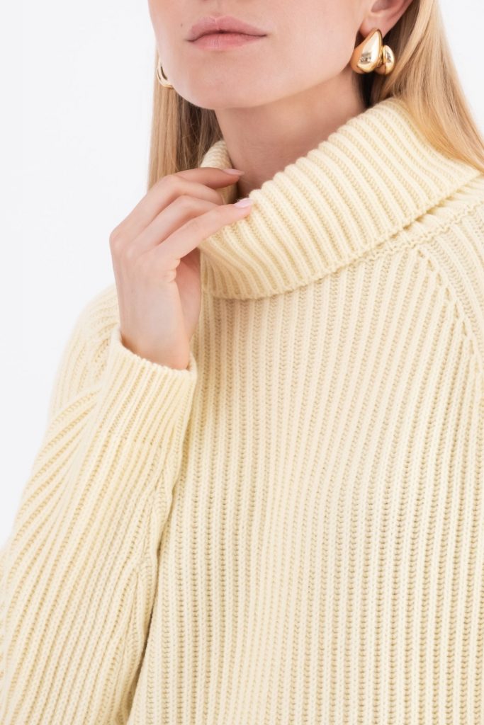 KNITWEAR VICARIO CINQUE METUNIA YELLOW — immagine 2