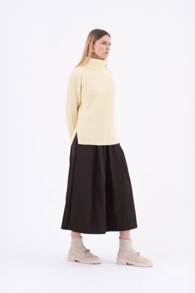 KNITWEAR VICARIO CINQUE METUNIA YELLOW — immagine 4