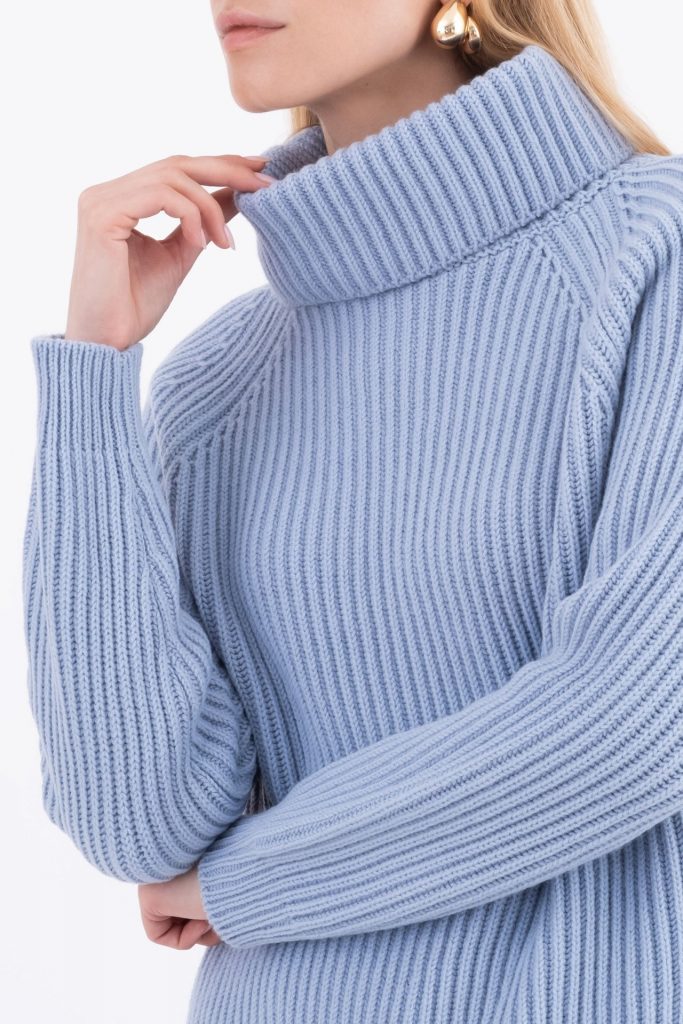 kNITWEAR VICARIO CINQUE METUNIA LIGHT BLU — immagine 2