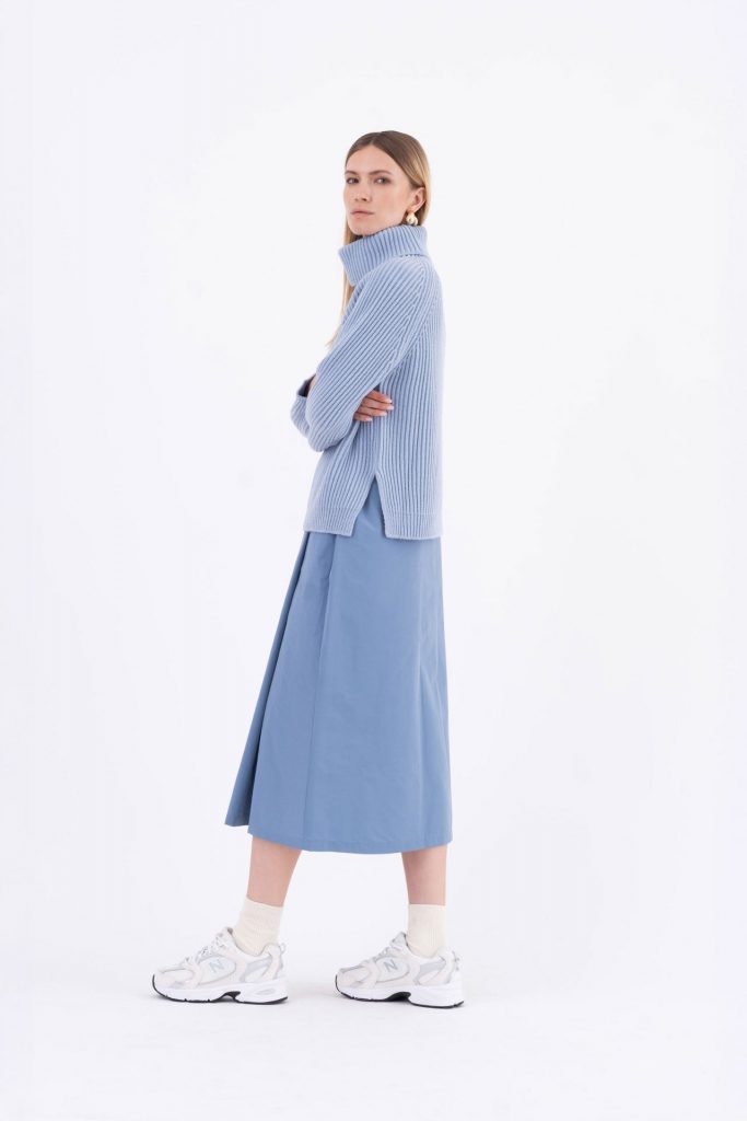 kNITWEAR VICARIO CINQUE METUNIA LIGHT BLU — immagine 3