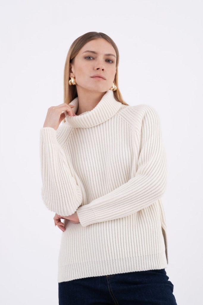 KNITWEAR VICARIO CINQUE METUNIA WHITE — immagine principale