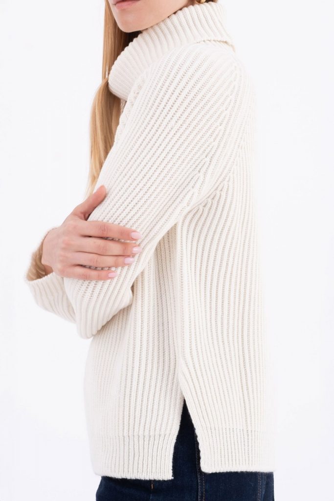 KNITWEAR VICARIO CINQUE METUNIA WHITE — immagine 3