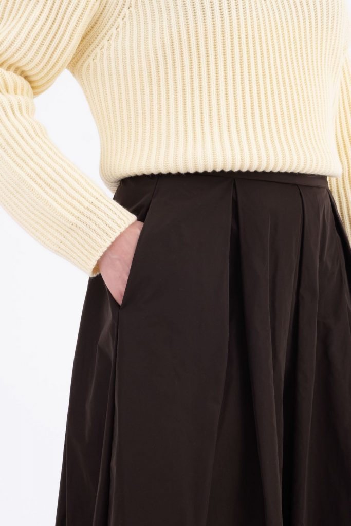 SKIRT VICARIO CINQUE GORIZIA BROWN — immagine 2