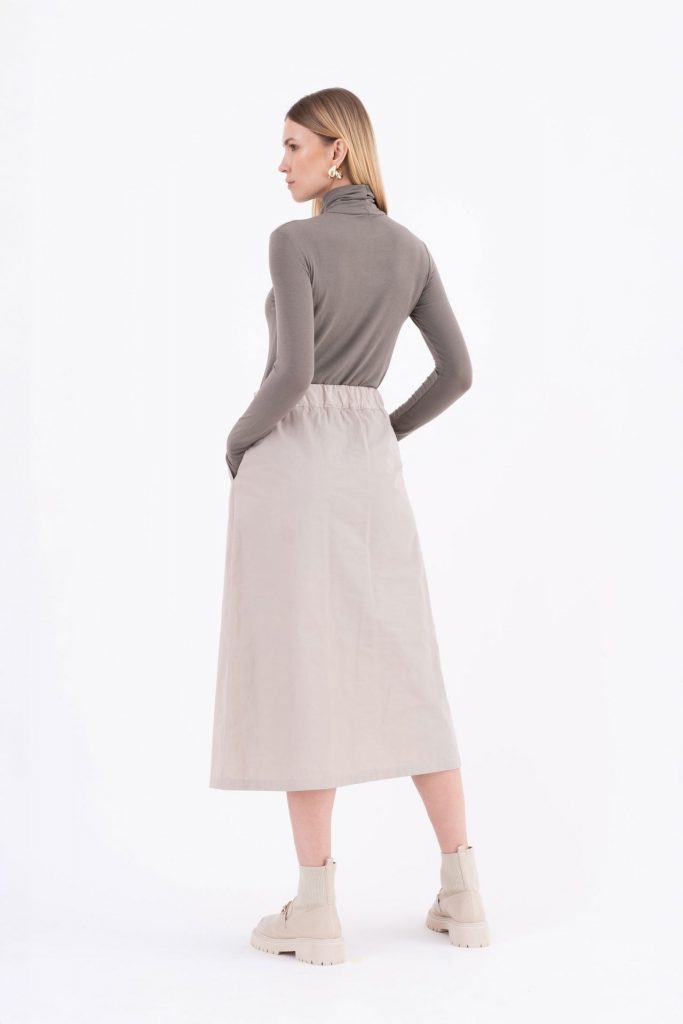 SKIRT VICARIO CINQUE GIARTA BEIGE — immagine 2